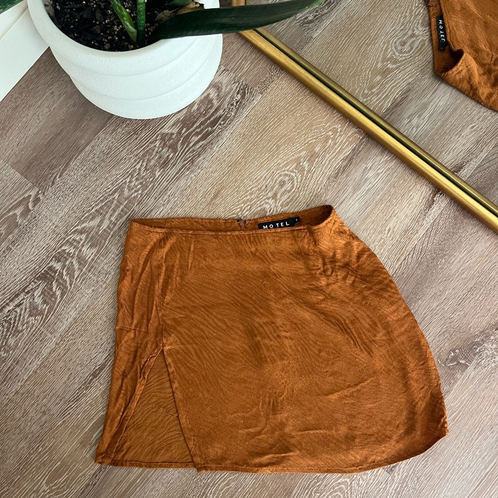 Motel Rocks Copper‎ Mini Skirt